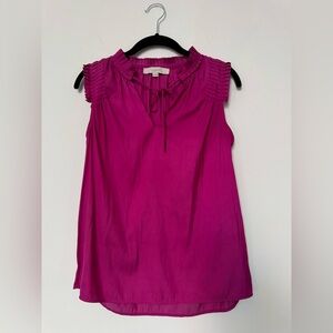 LOFT Fuchsia Pink Sleeveless Blouse